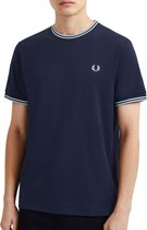 Fred Perry T-shirt - Mannen - navy/licht blauw/wit