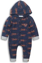 Dirkje - 1 pce Babysuit - Navy + aop - Mannen - Maat 62