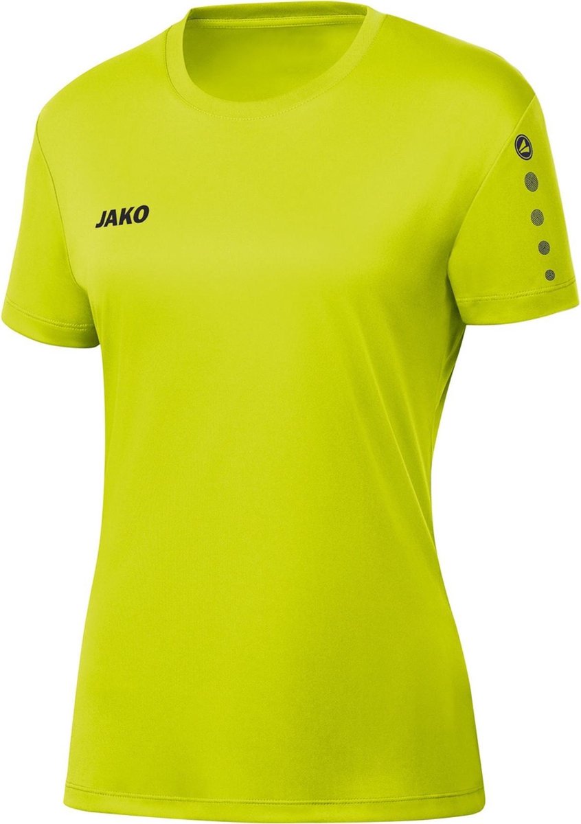 Jako Team Shirt Korte Mouw Dames - Lime | Maat: 44