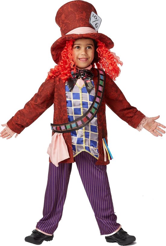 Mad Hatter hoedenmaker Alice in Wonderland verkleedpak met hoed en haar. |  bol.com