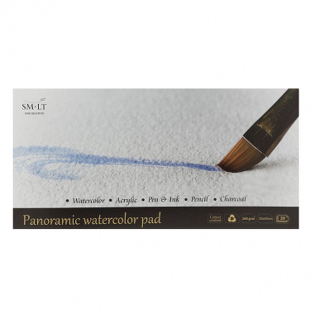 SMLT SMLT Aquarelblok Panorama 260gr 20 vel