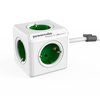 Prise PowerCube Extended - Câble de 1,5 mètre - Blanc / Vert - 5 prises - NL \ / DE (Type F)