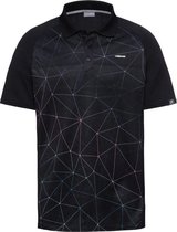 Head Performance Polo Tennis Shirt Tenniskleding Heren Zwart - Maat M