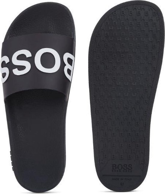 jævnt prangende Interesse Hugo Boss heren slippers BOSS - navy | bol.com