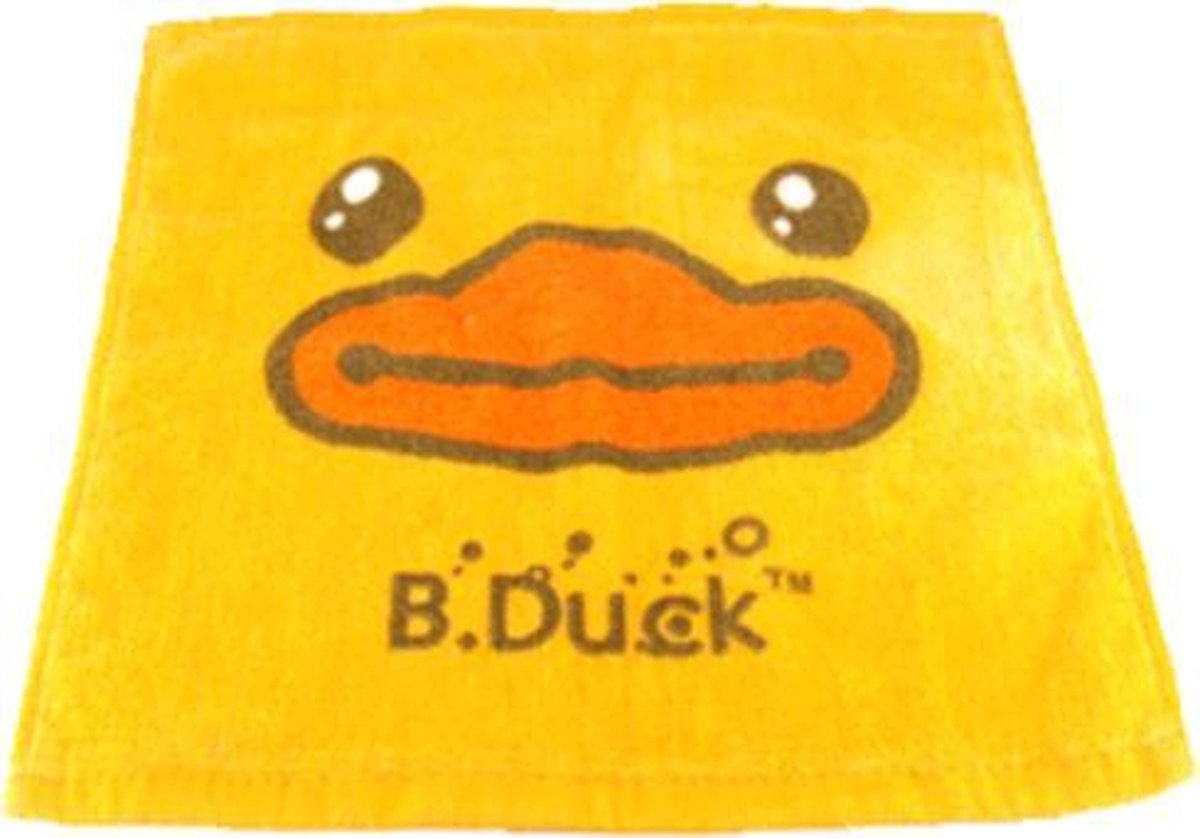 Bduck Eend Handdoek 30x30 Geel