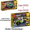 foto van VOORDEEL PAKKET LEGO CREATOR / LEGO Creator Monstertruck 31101 +  LEGO Creator Raketwagen 31103 (GRATIS VERZENDING)