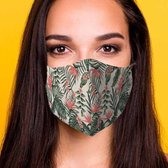 Stoffen mondmasker - gezichtsmasker - mondkapje | tropenprint