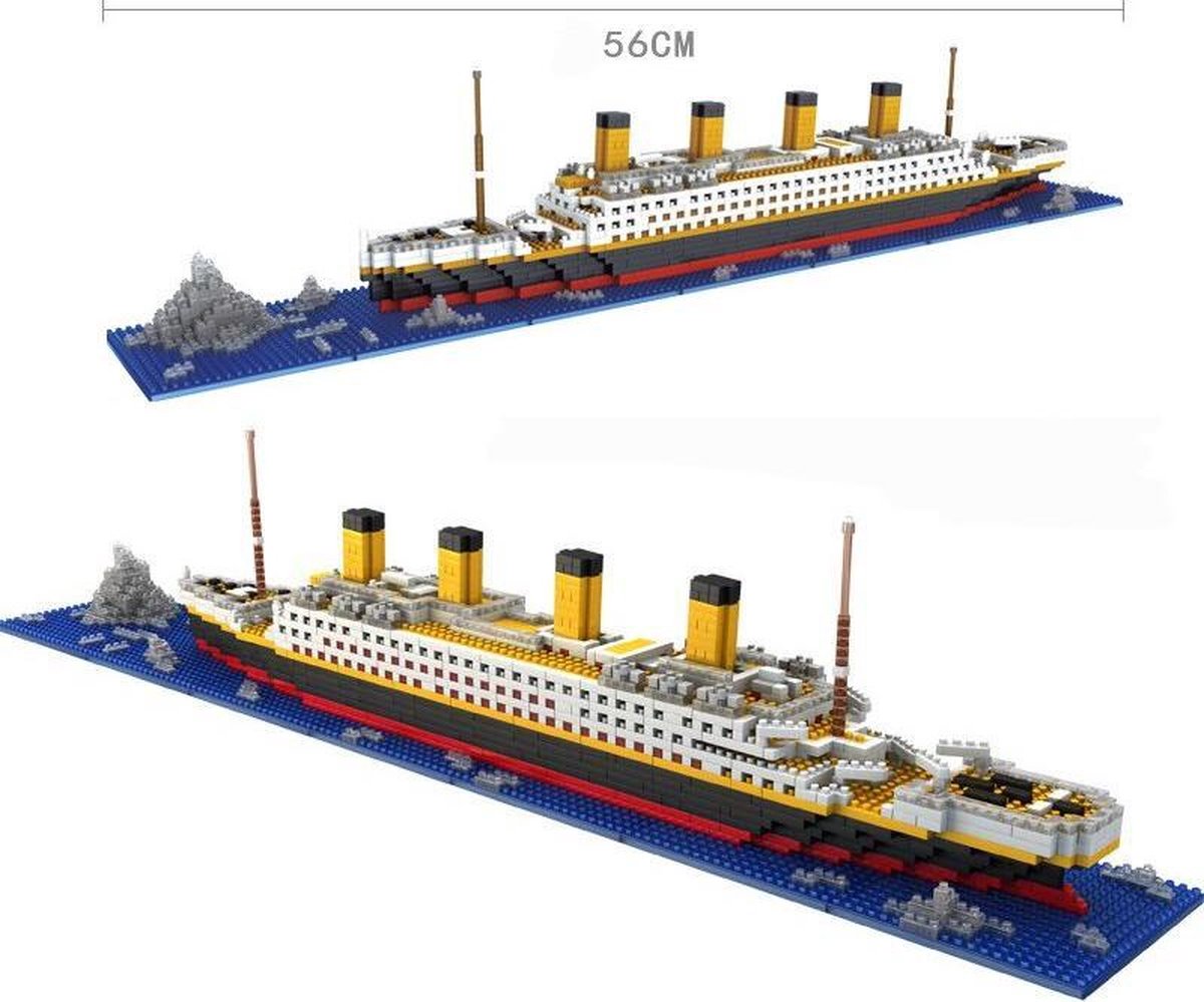 Bouw je eigen titanic schip XL - 1860 bouwblokjes - speelgoed | bol.com