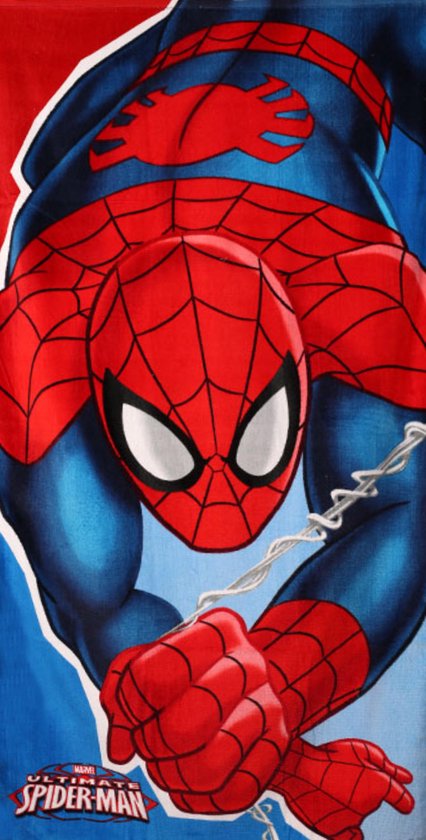 Spiderman badhanddoek - 100% katoen - Spider-Man strandlaken | bol