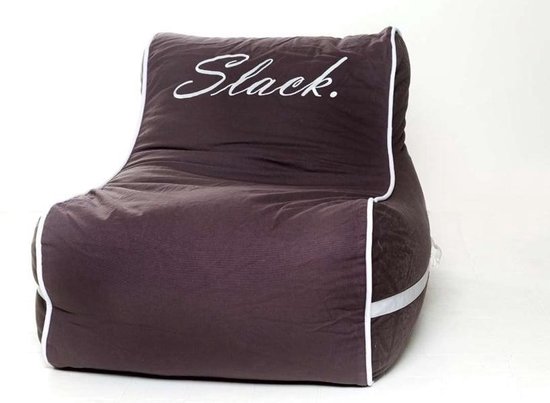 Slack outdoor zitzak lounger met hocker taupe. van €169,00 nu voor € 99,00 | bol.com
