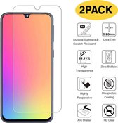 Samsung Galaxy A31 Screenprotector - 2X Tempered Glass - 9H Anti Shock - 2Pack voordeelpack - Epicmobile