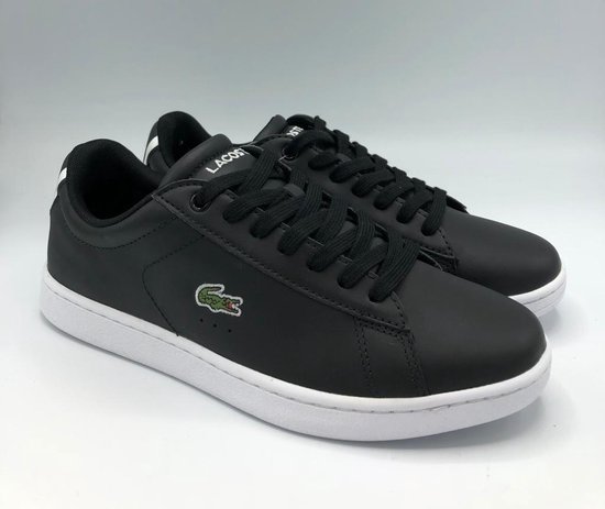 Lacoste Carnaby EVO BL 1 Sneakers - 37 - Vrouwen - zwart/wit | bol.com