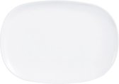 Evolution - Schaal - 34x24xh2cm - Wit - Opaal - (Set van 6)