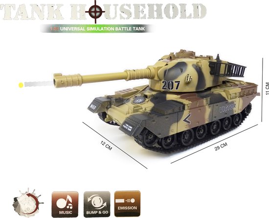 bevroren Twinkelen coupon Tank US M60 met geluid en kan bewegen - schiet plastiek balletjes - speelgoed  tank... | bol.com