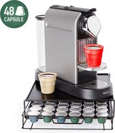 Tatkraft AIM - Luxe Koffie Standaard Met Lade - Koffiecapsule Houder - Geschikt Voor Koffiecup Machine Apparaat & 48 koffie Capsules - Capsule Cups Pad Organizer - Coffee Pod Cupho