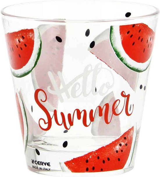 Cerve Hello Summer waterglas - 25 cl - Set-3