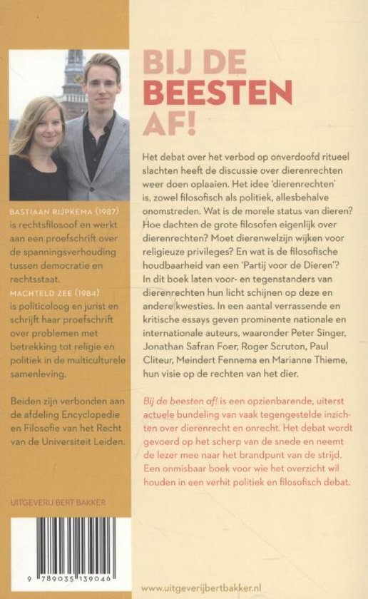 Bij de beesten af!, Bastiaan Rijpkema 9789035139046 Boeken bol