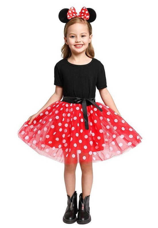 Rood Kleding Meisjeskleding Verkleden Minnie Mouse Meisjes Kostuum voor Kinderen 