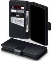 Huawei P40 Bookcase hoesje - CaseBoutique - Effen Zwart - Leer