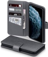 iPhone 11 Pro Max Bookcase hoesje - CaseBoutique - Effen Grijs - Leer