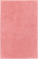 Lucy's Living Luxe Badmat POLI  PINK Gerecycled – 50 x 80 cm – roze - katoen - polyester - badkamer mat - badmatten - badtextiel - wonen – accessoires - exclusief