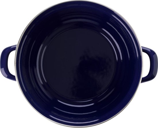 BK Indigo email kookpan - Met deksel - Ø 26 CM - 5,2L - Kobalt Blauw