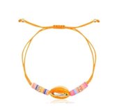 Armband Schelp Oranje