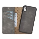 Bouletta Uitneembare leder BookCase hoesje iPhone Xr Marble Grey