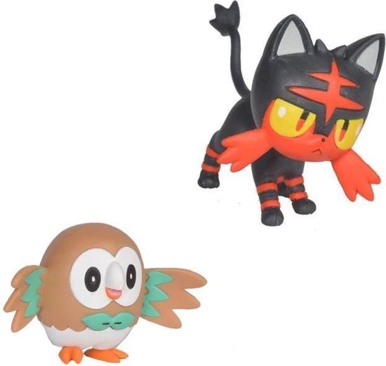Figurines Pokémon Brindibou Et Flamiaou - Pack De Combat - 5cm - Neuves Sous Blister