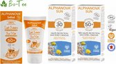 Alphanova BIO SUN Gezinspakket - Bescherming UVA EN UVB - Gevoelige en Allergische Huid - Waterproof (3 stuks)