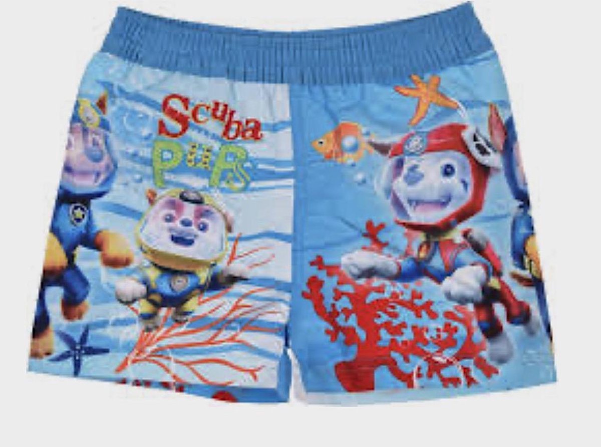 Paw Patrol zwembroek Scuba Pups - blauw - maat 104 / 4 jaar