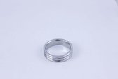 Mr. 3 Times 50 | Stainless Steel Cock Ring - Thickness 5 mm. Heigth 15 mm. Ø 50 mm.