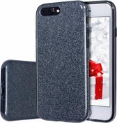 iPhone 7 Plus / 8 Plus Hoesje Glitters Siliconen TPU Case zwart - BlingBling Cover
