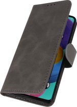 Hoesje Geschikt voor Samsung Galaxy A71 - Book Case Telefoonhoesje - Kaarthouder Portemonnee Hoesje - Wallet Cases - Grijs