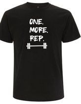 fitness shirt - Gym shirt - one more rep - large - bodybuilding, fitness, krachttraining, crossfit