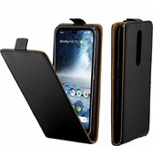 Zakelijke stijl verticale flip TPU lederen tas met kaartsleuf voor Nokia4.2 (zwart)