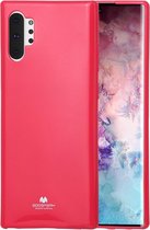 GOOSPERY JELLY TPU schokbestendig en kras-hoesje voor Galaxy Note 10+ (rose rood)