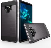 Geborsteld textuur schokbestendig Rugged Armor beschermhoes voor Galaxy Note 9 (grijs)