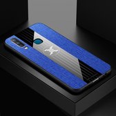 Voor Vivo Y3 / Y17 XINLI stiksels Doek textuur schokbestendige TPU beschermhoes (blauw)