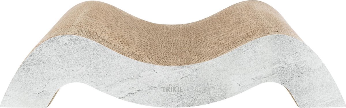 Katten Krabkarton Xxl Afmetingen: 64 × 37× 14 Cm – Kleur: Grijs