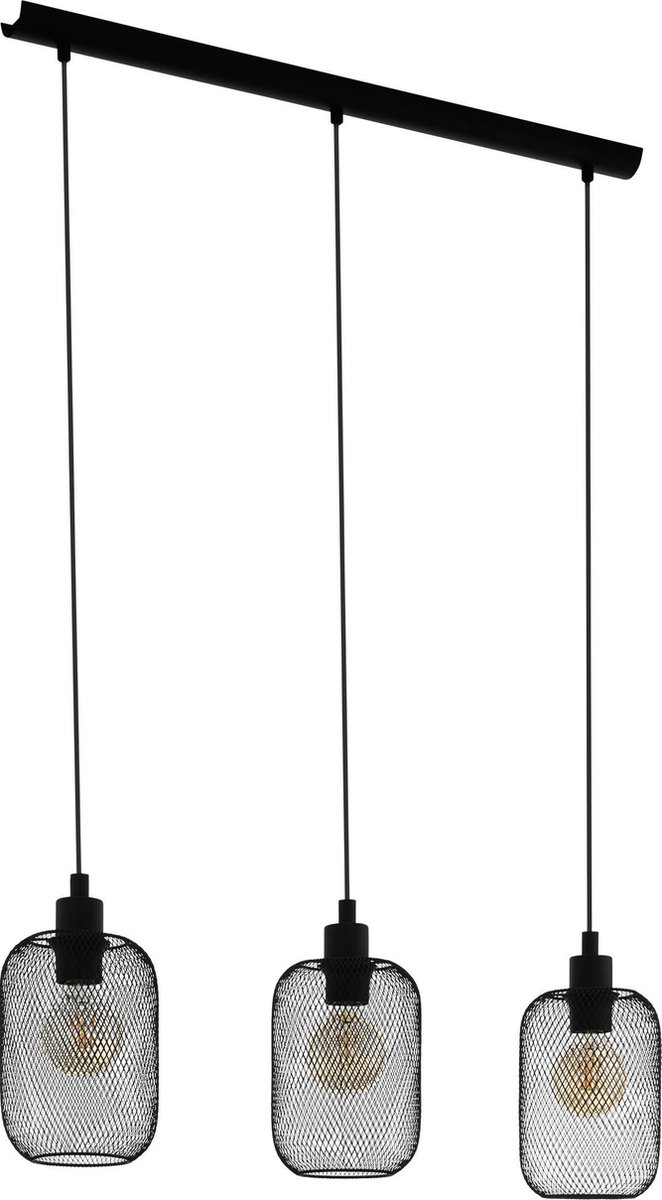 EGLO Wrington - Hanglamp - E27 - 740 cm - Zwart