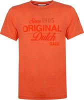 Heren T-shirt Loosduinen - Retro oranje