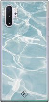 Samsung Note 10 Plus hoesje siliconen - Oceaan | Samsung Galaxy Note 10 Plus case | blauw | TPU backcover transparant