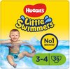 Huggies Little Swimmers - zwemluiers - maat 3/4 - (7 tot 15 kg) - voordeelverpakking - 36 stuks
