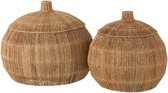 Set Rieten Manden Dantya - Bal model - Small en Large - J-Line