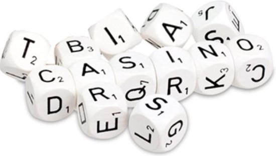 Afbeelding van het spel Set van 13 stuks Scrabble dobberstenen
