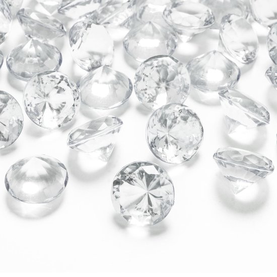 vermoeidheid herhaling Occlusie 20x Hobby/decoratie transparante diamantjes/steentjes 20 mm/2 cm - Kleine  kunststof... | bol.com