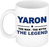 Yaron The man, The myth the legend cadeau koffie mok / thee beker 300 ml