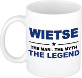 Wietse The man, The myth the legend cadeau koffie mok / thee beker 300 ml