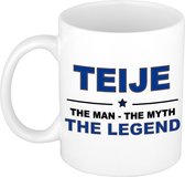 Teije The man, The myth the legend cadeau koffie mok / thee beker 300 ml